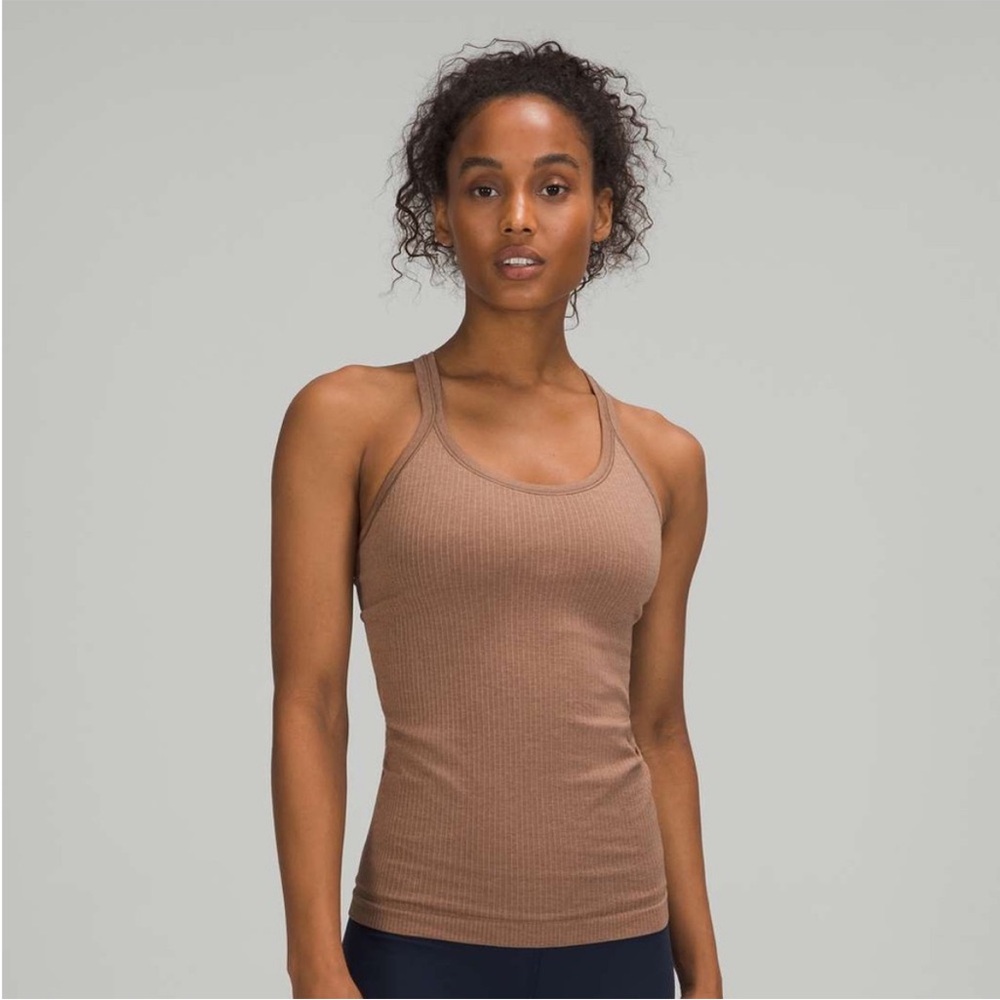 lululemon ebb to street shelf bra tank top with built in bra size xs